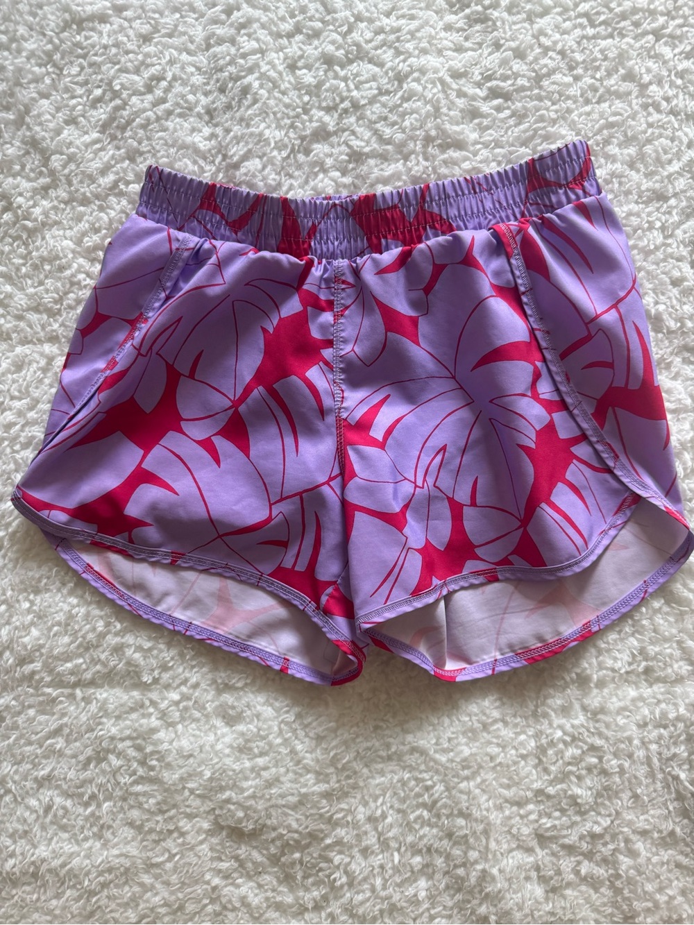 All in Motion girls floral athletic shorts